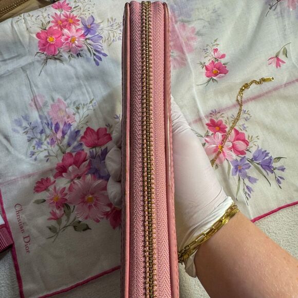 Coach Signature Canvas Wallet - Tan & Pink Y2K - Picture 7 of 11